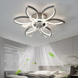 Half-Ring Adjustable Ceiling Fan with Light - Clowas