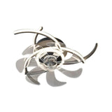 Half-Ring Adjustable Ceiling Fan with Light - Clowas