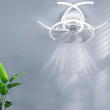 Half-Ring Adjustable Ceiling Fan with Light - Clowas