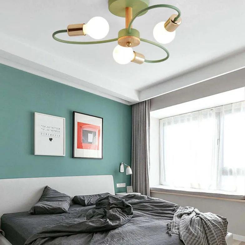 Multi-head Metal Bedroom Ceiling Light - Clowas