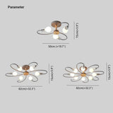 Multi-head Metal Bedroom Ceiling Light - Clowas