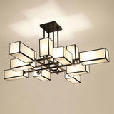 Multiple Rectangular Modern Living Room Pendant Lights - Clowas
