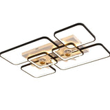 Large Two-Tone Ceiling Fan with Light - Clowas