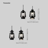 Lantern-Shaped Vintage Industrial Pendant Light - Clowas
