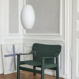 Lantern-Shaped White Fabric Vintage Pendant Light - Clowas