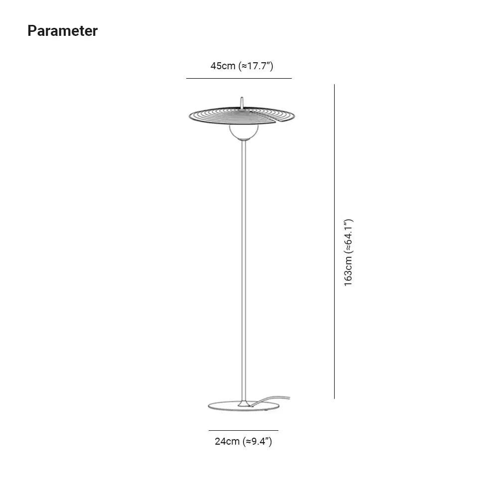 Large Black Disc Modern Table Lamp - Clowas