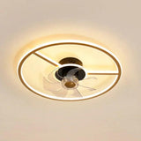 Large Two-Tone Ceiling Fan with Light - Clowas