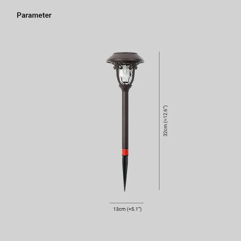 Lawn Coffee Glass Solar Bollard Lights - Clowas