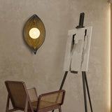 Leaf-Shaped Resin Living Room Wall Light - Clowas