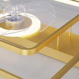 LED Outer Ring Modern Fan Light - Clowas
