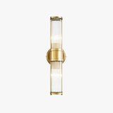 Brushed Brass Wall Light Glass - Clowas
