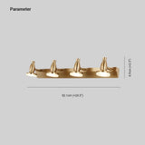 Brass Mirror Front Vanity Bathroom Wall Lights - Clowas