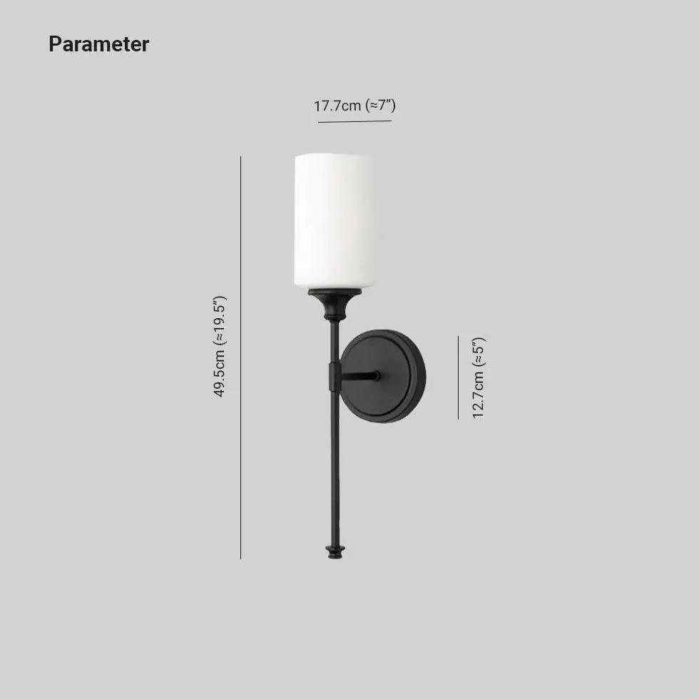 Frosted Glass Bathroom Plug in Wall Lights - Clowas