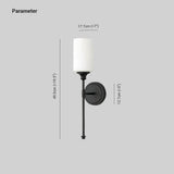 Frosted Glass Bathroom Plug in Wall Lights - Clowas