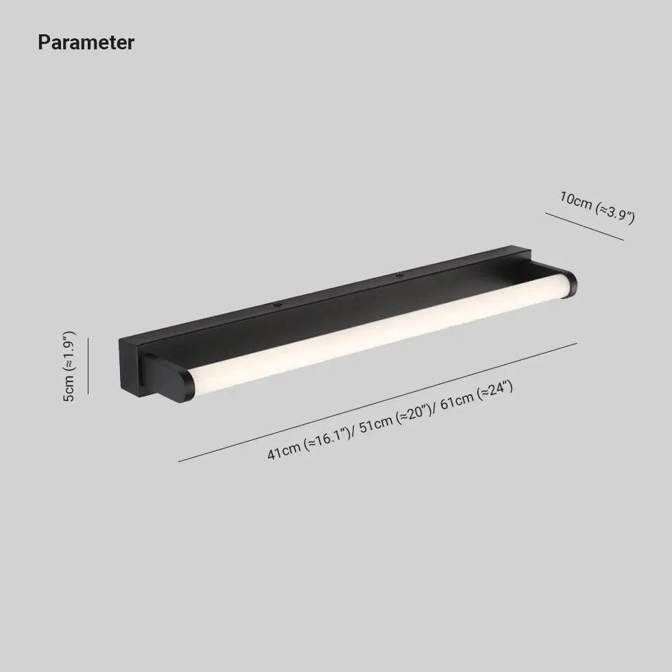 Tube Black Led Bathroom Wall Lights - Clowas
