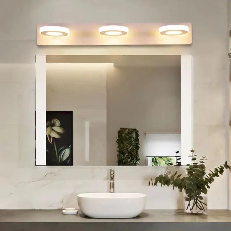 Round Led White Bathroom Wall Lights - Clowas