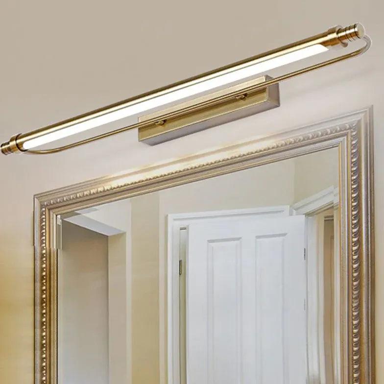 Brass Dimmable Industrial Bathroom Mirror Lights - Clowas
