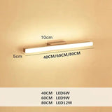 Concise Wooden Modern Bathroom Mirror Lights - Clowas