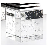 Square Silver Crystal Bathroom Mirror Lights - Clowas