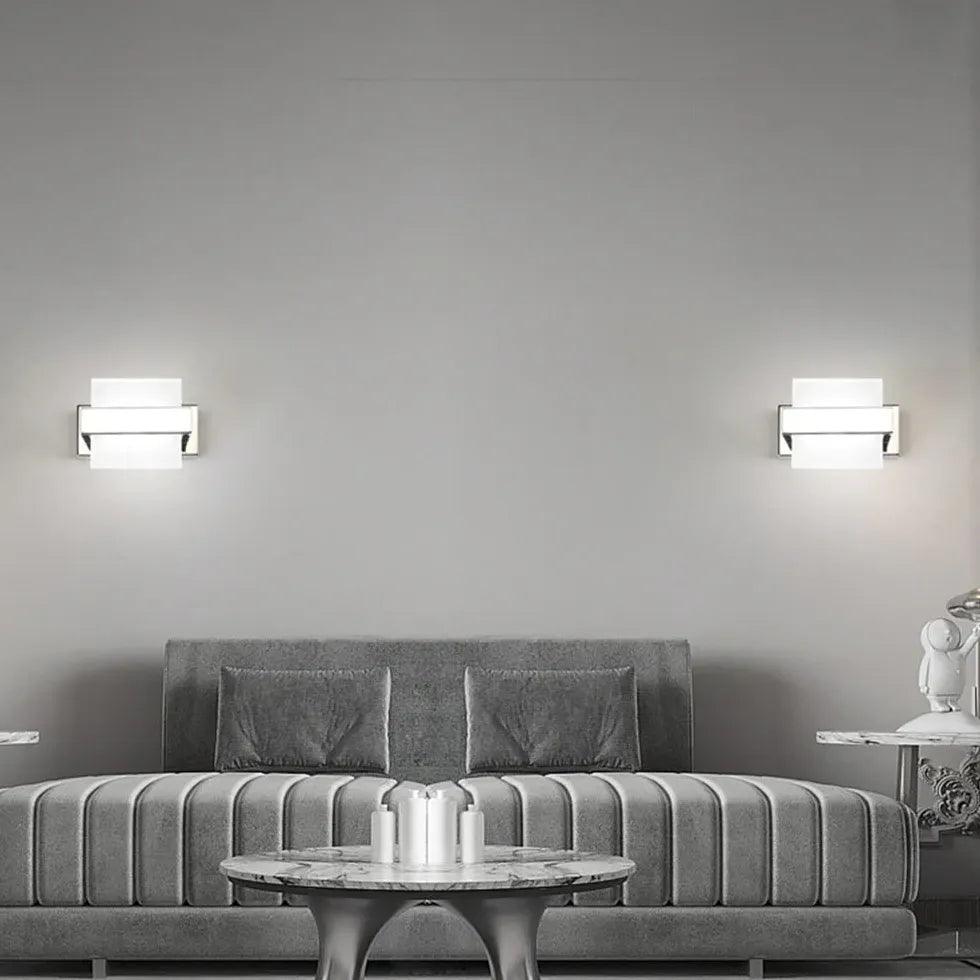 Square Lampshades Led Bathroom Wall Lights - Clowas