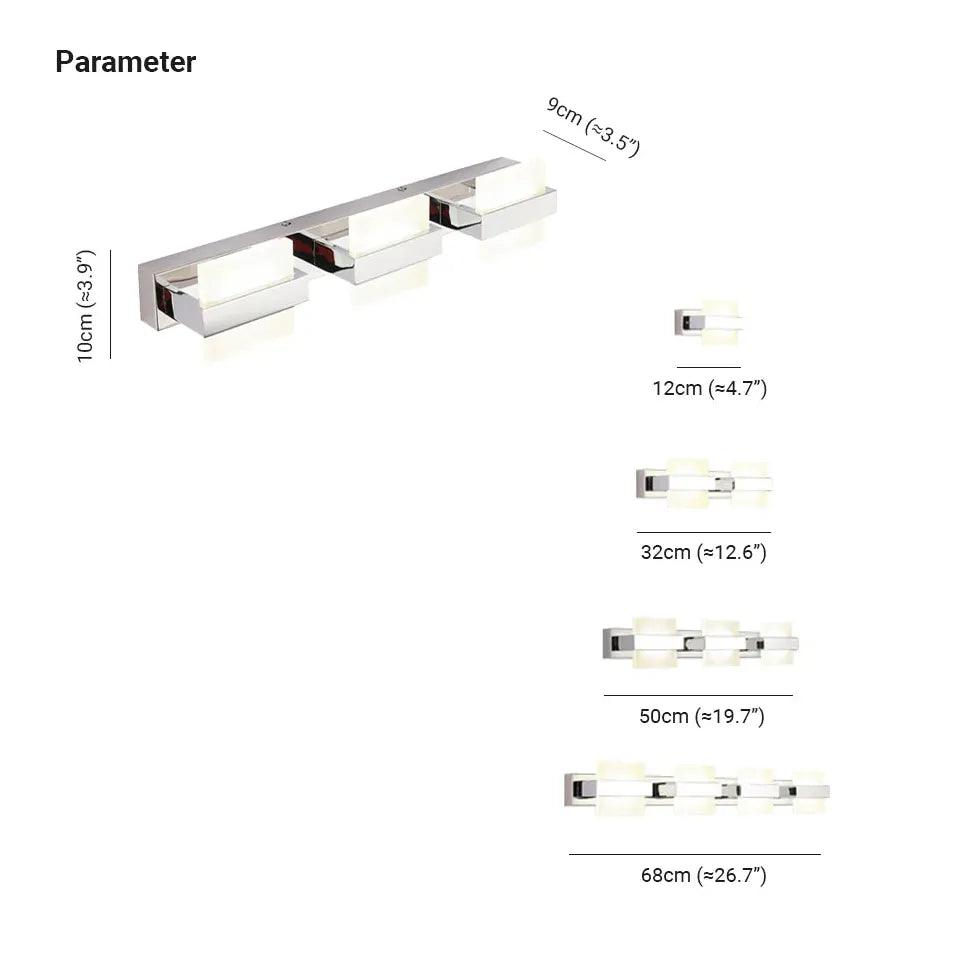 Square Lampshades Led Bathroom Wall Lights - Clowas