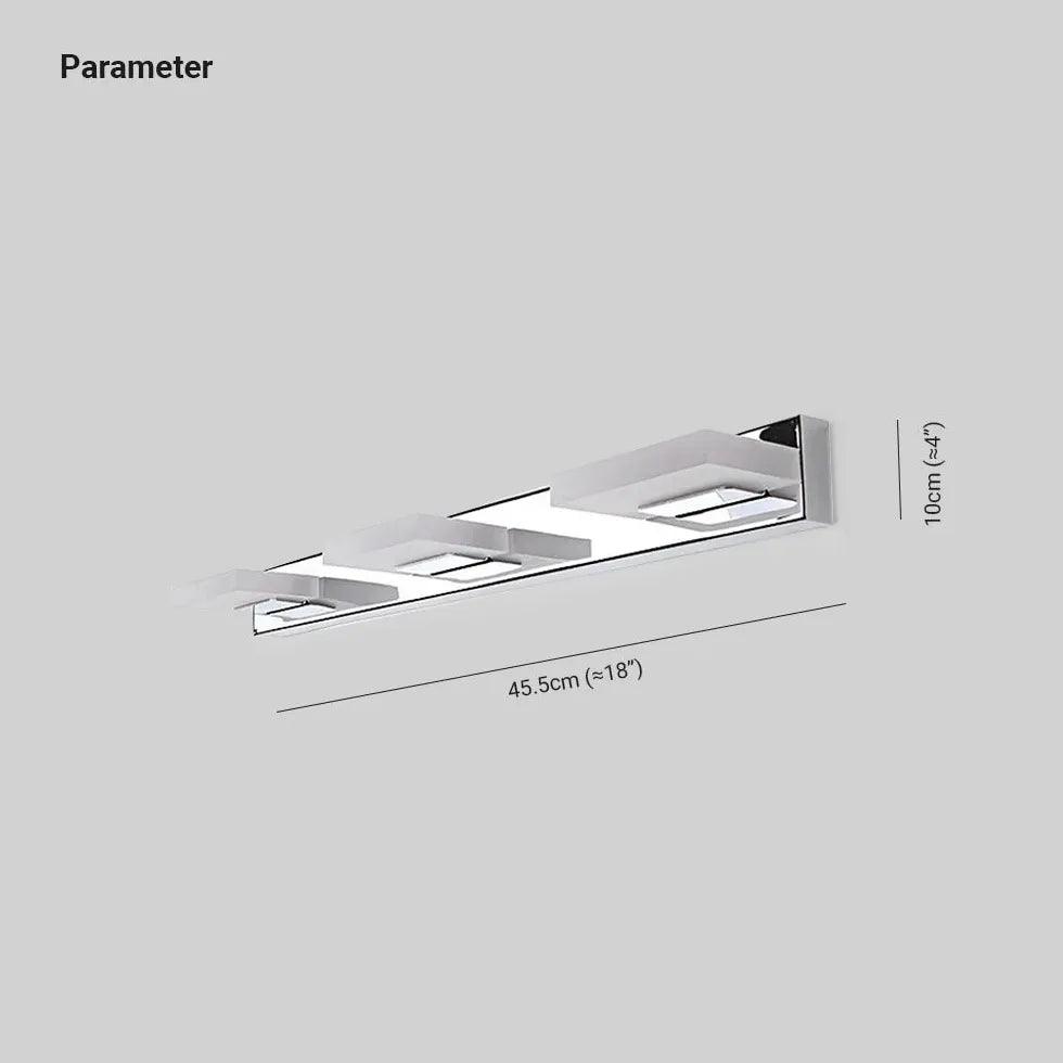 Square Dimmable Led Bathroom Wall Lights - Clowas