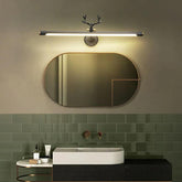 Vintage Antler Linear Bathroom Mirror Lights - Clowas