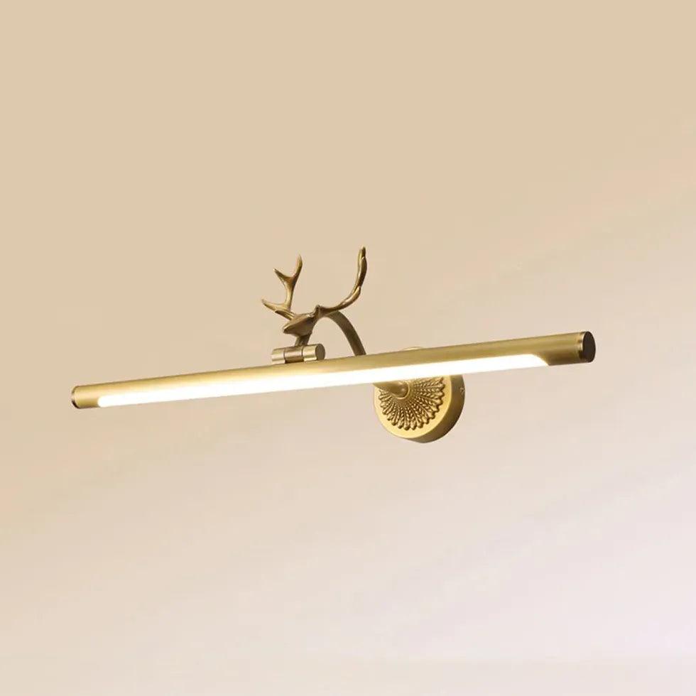 Vintage Antler Linear Bathroom Mirror Lights - Clowas