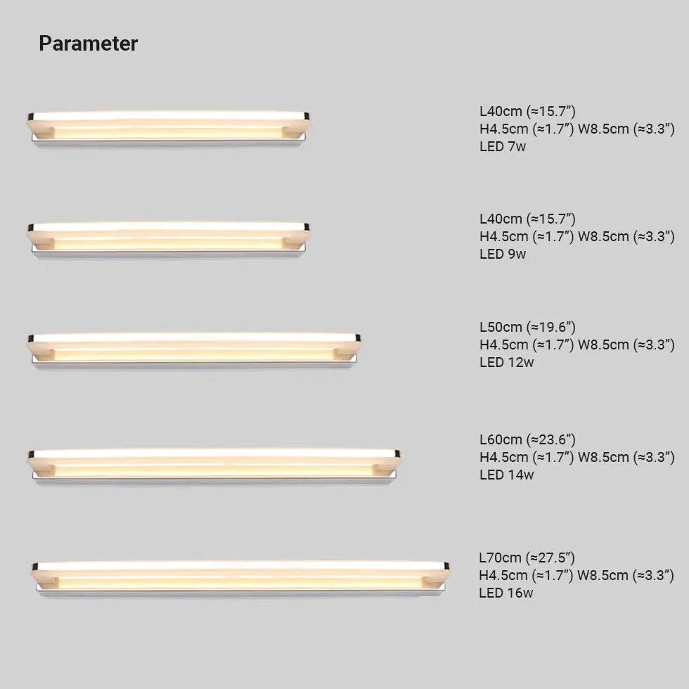 Horizontal LED Bathroom Wall Lights - Clowas
