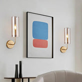 Brass and Glass Wall Lights in Elegant Design