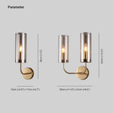 Brass and Glass Wall Lights in Elegant Design