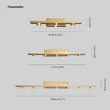 Brushed Process Led Gold Wall Lights - Clowas