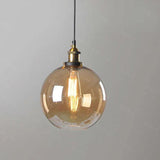 light clear amber smoke pendant light - Clowas