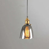 light clear amber smoke pendant light - Clowas