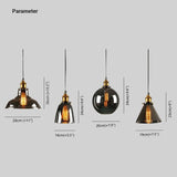 light clear amber smoke pendant light - Clowas