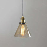 light clear amber smoke pendant light - Clowas
