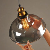 light clear amber smoke pendant light - Clowas