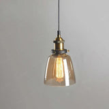 light clear amber smoke pendant light - Clowas