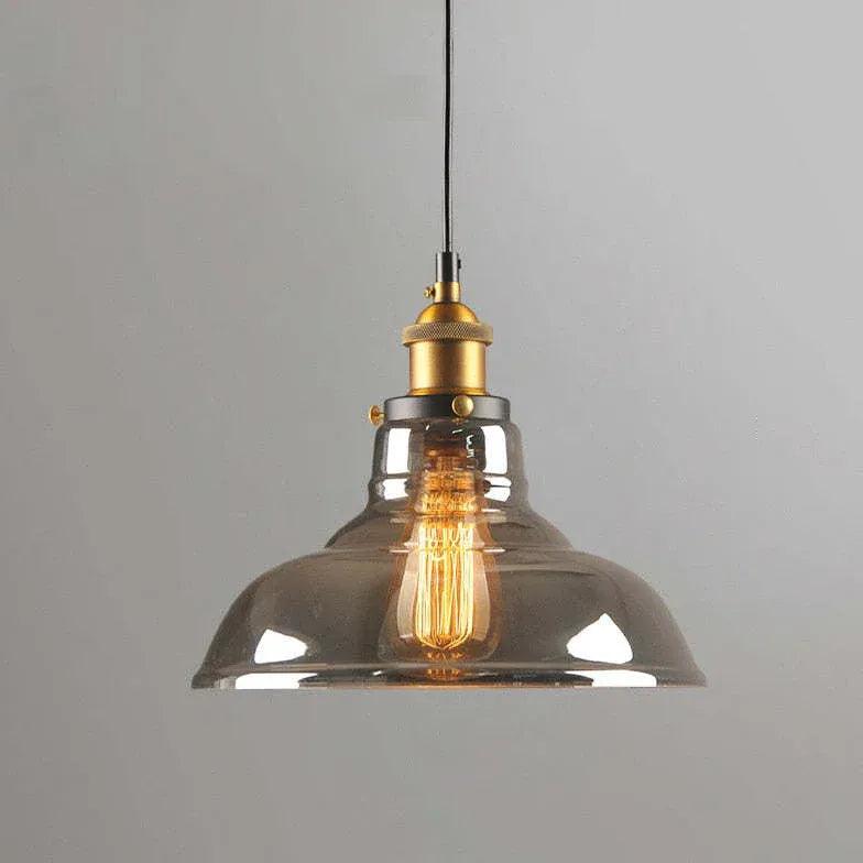 light clear amber smoke pendant light - Clowas