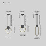 Light Geometry Bedroom Modern Pendant Light - Clowas
