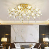 Crystal Flower Modern Luxurious Ceiling Light - Clowas
