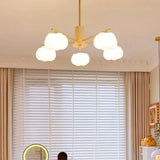 Cloud-Shaped Shade Wooden Living Room Pendant Light - Clowas