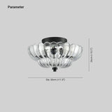 Petal Shaped Glass Lampshade Vintage Ceiling Light - Clowas