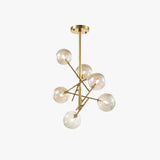 Line Glass Ball LED Modern Pendant Light - Clowas