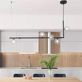 Modern Pendant Light Dining Room with Glass Globes