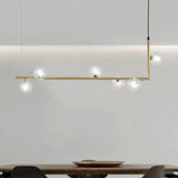 Modern Pendant Light Dining Room with Glass Globes