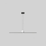 Linear Metal Minimalist LED Dining Room Pendant Light - Clowas