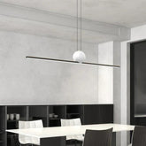 Linear Metal Minimalist LED Dining Room Pendant Light - Clowas