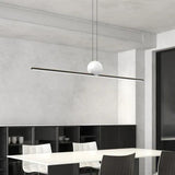 Linear Metal Minimalist LED Dining Room Pendant Light - Clowas