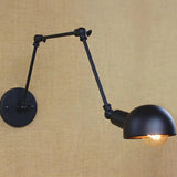 Long Arm Adjustable Black Industrial Wall Lights - Clowas